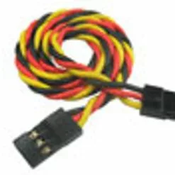 BPM2MJREXT7CM BP Hobbies 7cm (2.8") 26AWG JR Twisted Extension Wire (2 Males)
